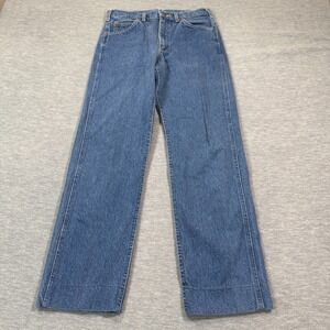 VTG‎ Union Work Pants Mens 31x34 Blue Relaxed Fit Heavy Duty USA Made Utility